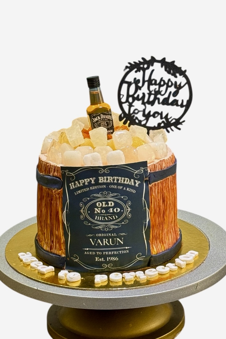 Whiskey Barrel Cake